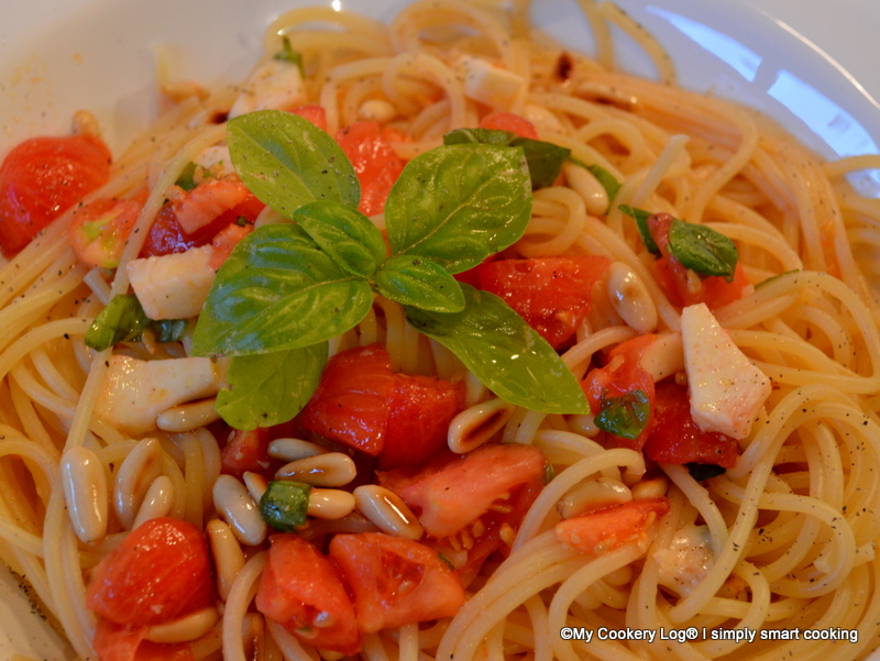 Tomaten Basilikum Pasta - My Cookery Log : My Cookery Log